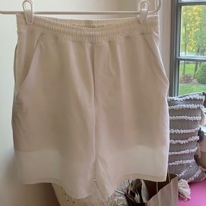 white mens shorts